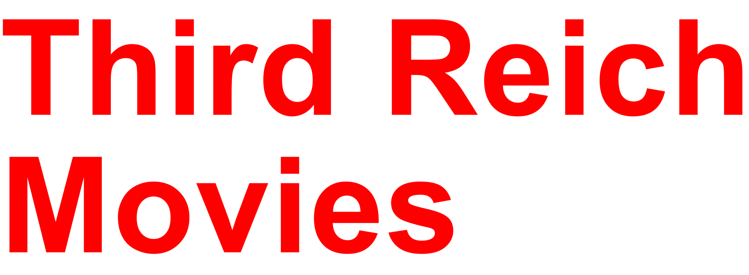 Third Reich Movies