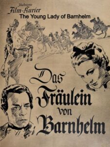 Mademoiselle von Barnhelm (banned by the Allies – mostly Jewish ICD)